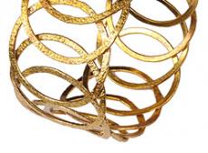 mbB354B (Circles Brass Bracelet)